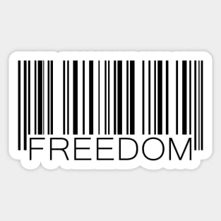 Freedom Barcode Sticker